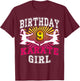 9th Birthday Girl - Karate 9 years old T-Shirt - T-Shirt | Maroon