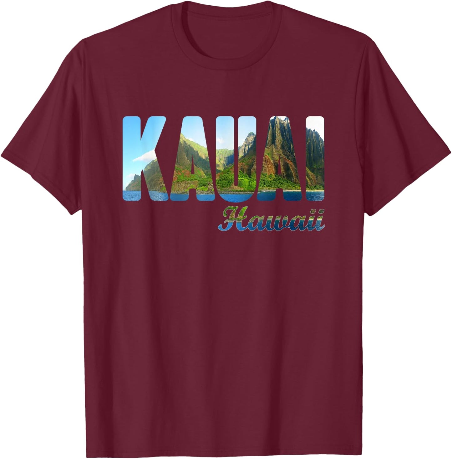 Retro Kauai Hawaii – Vintage Island Summer Souvenir T-Shirt - T-Shirt | Maroon