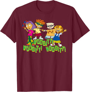 Nickelodeon Rocket Power Character Group Woogity T-Shirt - T-Shirt | Maroon