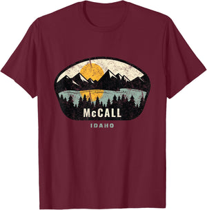 McCall Idaho,ID Vacation Souvenir T-Shirt - T-Shirt | Maroon