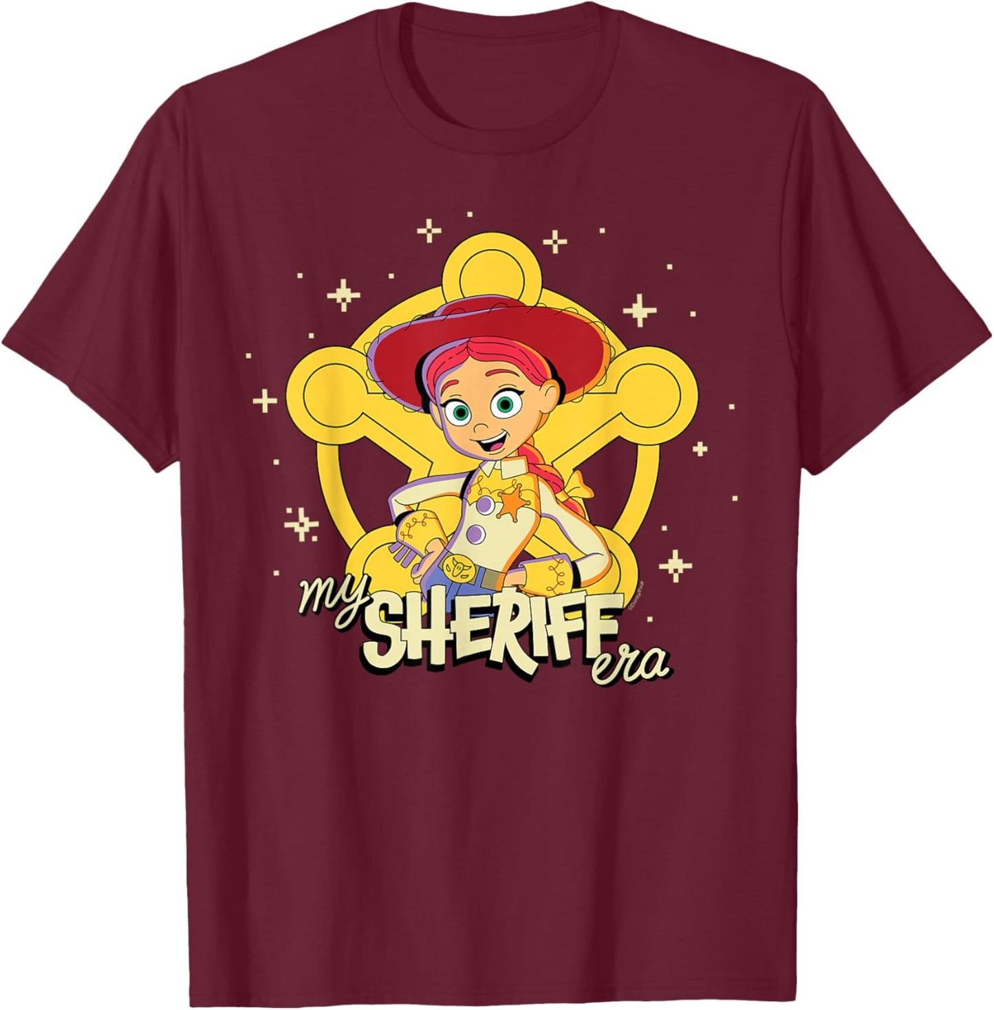 Disney and Pixar's Toy Story 5 Jessie in My Sheriff Era T-Shirt - T-Shirt | Maroon