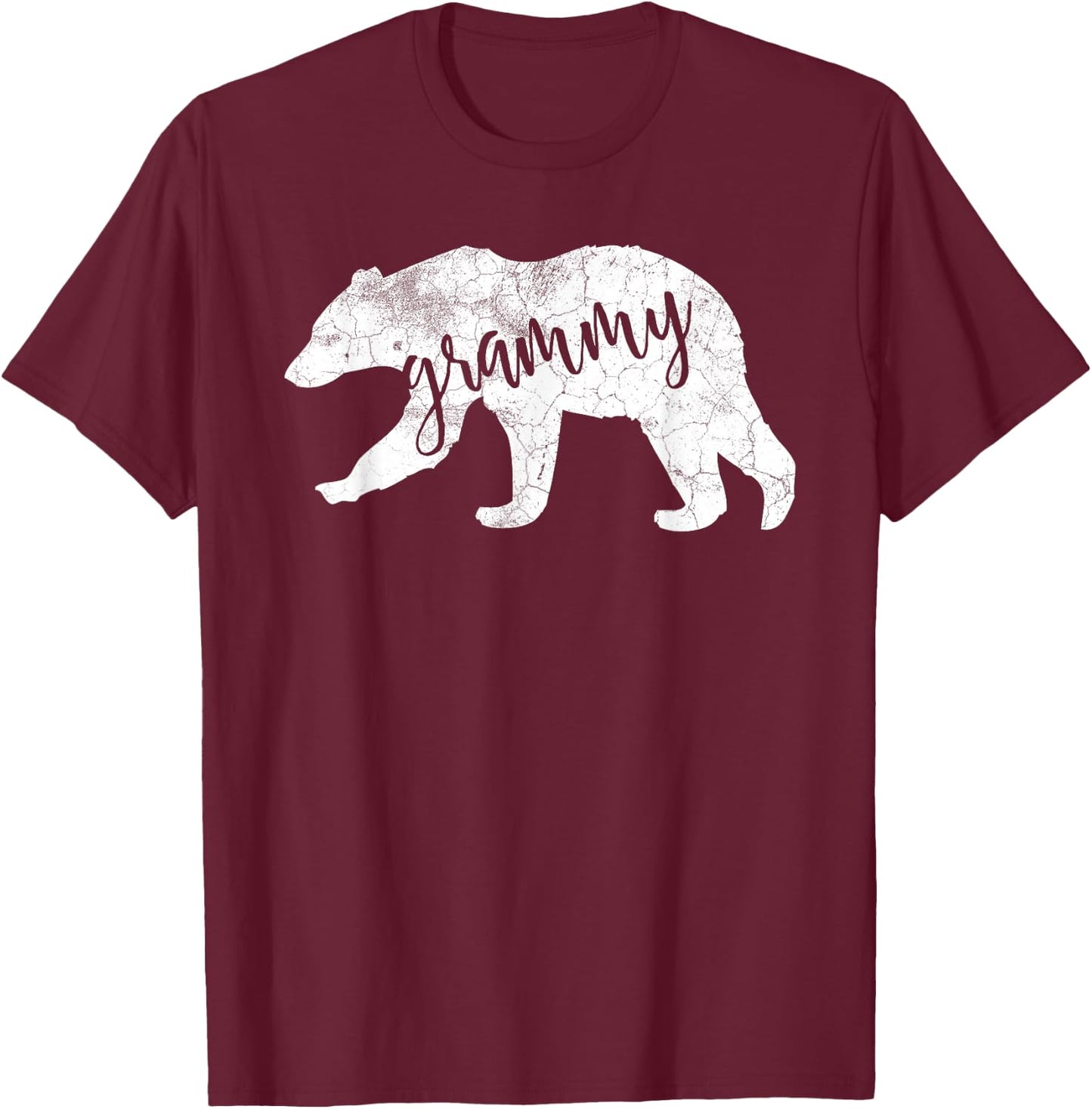 Cute Grammy Bear Shirt Grandmother Shirt T-Shirt - T-Shirt | Maroon