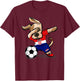 Dabbing Dog Croatia Soccer Fans Jersey Croatian Football T-Shirt - T-Shirt | Maroon