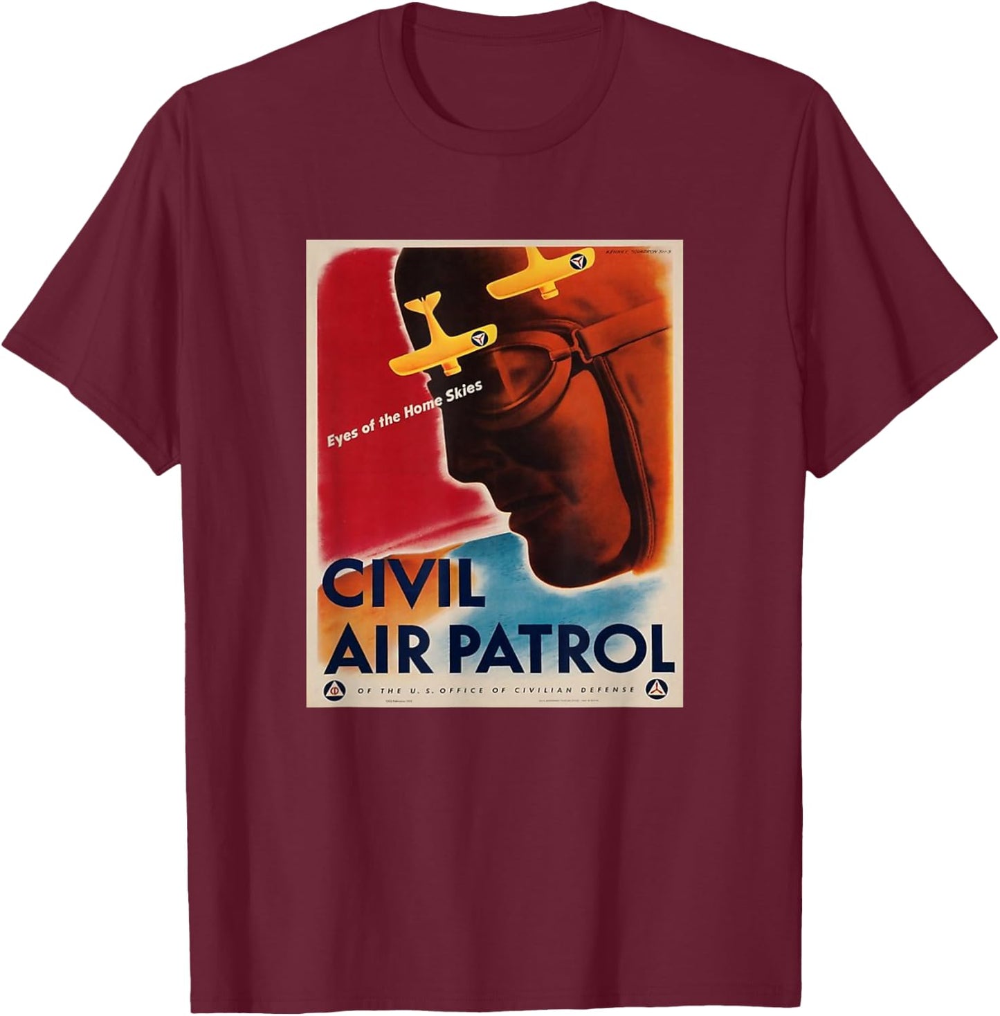 Civil Air Patrol Vintage T-Shirt - T-Shirt | Maroon