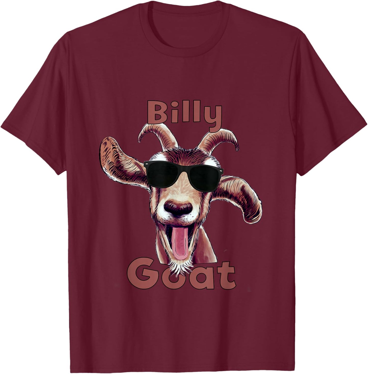 Billy The BillyGoat T-Shirt - T-Shirt | Maroon
