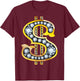 Diamond Dollar Sign Shirt | Cool More Cash Funny Gift T-Shirt - T-Shirt | Maroon