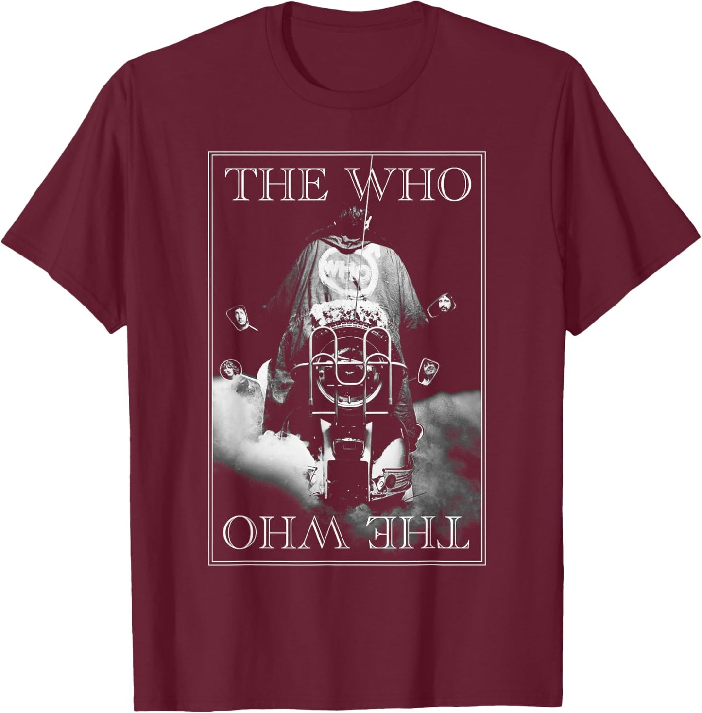 The Who Official Quadrophenia Bike T-Shirt - T-Shirt | Maroon