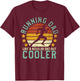 Running Dad | Funny Marathon Runner T-Shirt - T-Shirt | Maroon