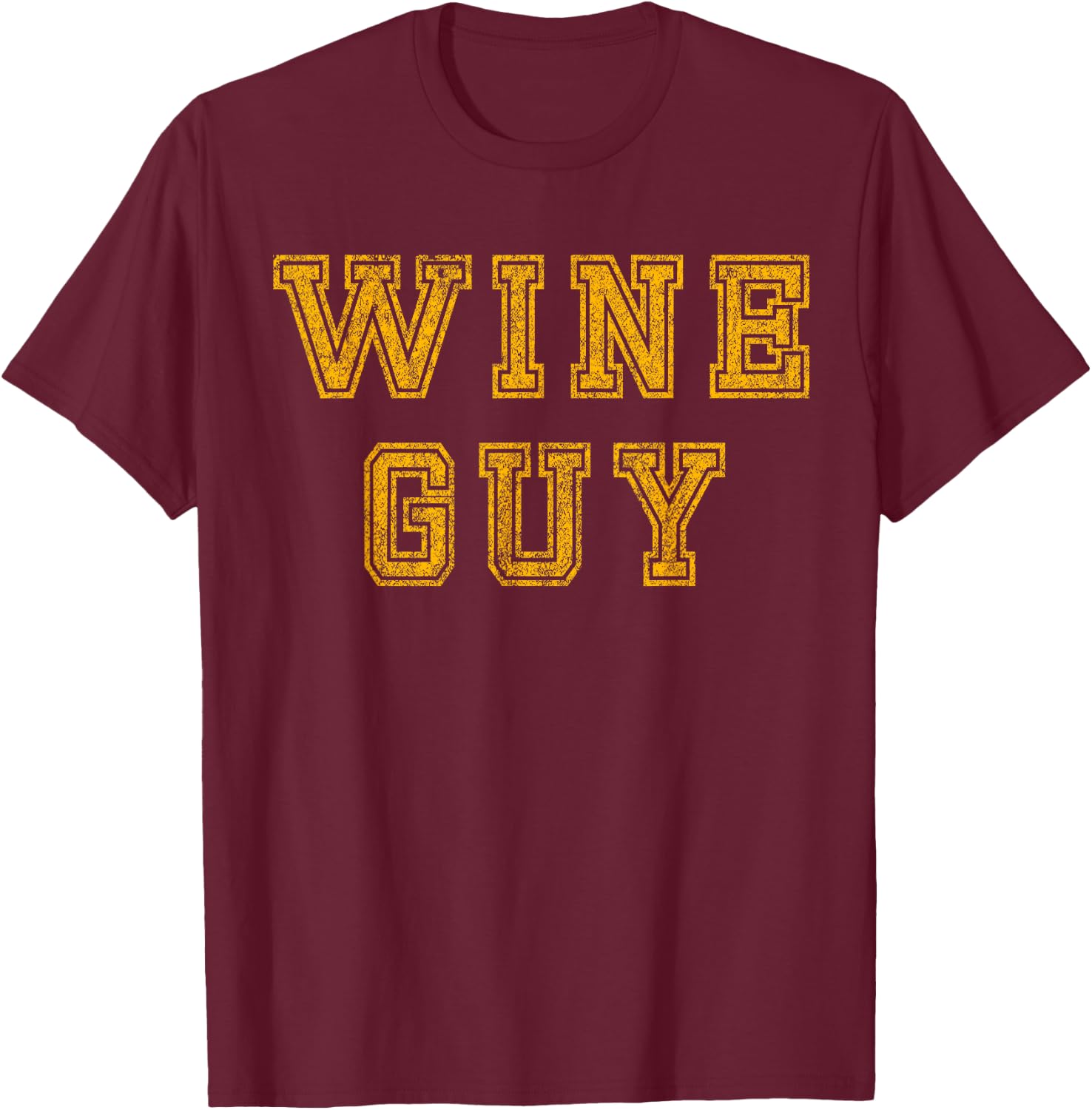 Wine Guy Sommelier Waiter T Shirt- Restraunt Bar Employees T-Shirt - T-Shirt | Maroon