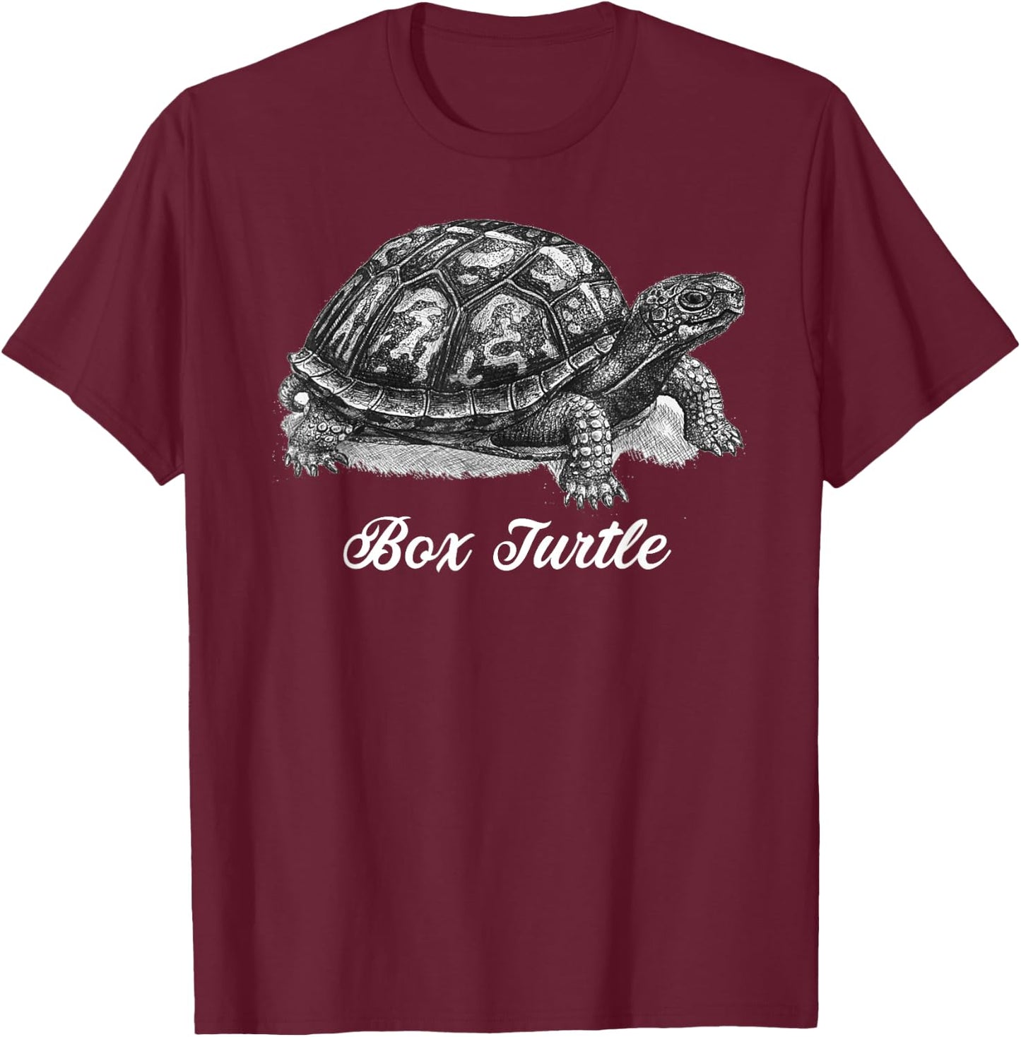 Box Turtle Shirt - Gift Turtle Lovers T-Shirt - T-Shirt | Maroon