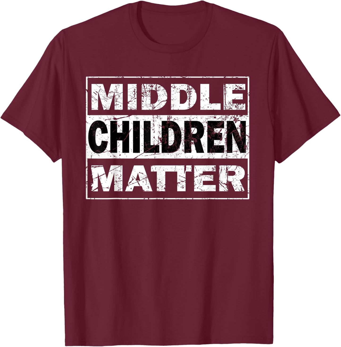 Medium Children's Matter Funny Siblings Brother Sister T-Shirt - T-Shirt | Maroon