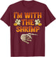 I'm With The Shrimp Shirt Costume Funny Halloween Couple T-Shirt - T-Shirt | Maroon