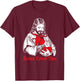 Satan Loves You and Jesus Know it Baphomet T-Shirt - T-Shirt | Maroon