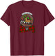Maxwell Scottish Clan Badge & Tartan T-Shirt - T-Shirt | Maroon