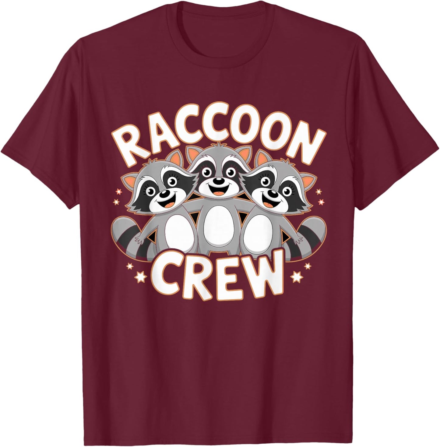 Raccoon Crew | Raccoons Product Raccoon Lover Stuff Raccoon T-Shirt - T-Shirt | Maroon