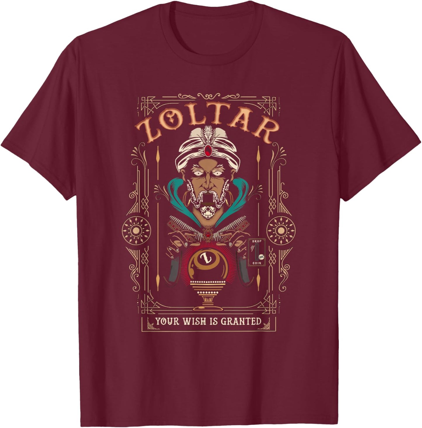 Zoltar - Show you a glimpse into your future T-Shirt - T-Shirt | Maroon
