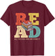 Book Lover Read All Cool Kids Are Reading Teacher Bookworm T-Shirt - T-Shirt | Maroon