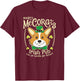 Corgi St. Patrick's Day Shorty McCorgi Irish Pub T-Shirt - T-Shirt | Maroon