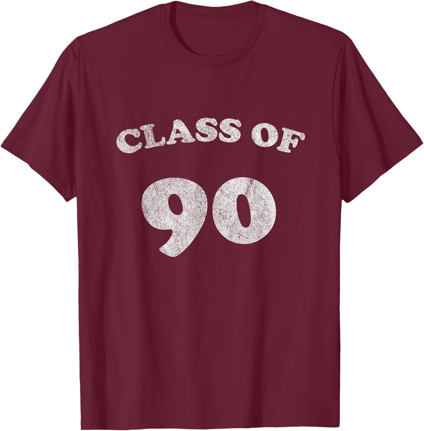 1990 Retro Class of 90 T-Shirt - T-Shirt | Maroon