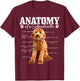 Labradoodle Anatomy Funny Cute Doodle Dog Mom T-Shirt - T-Shirt | Maroon