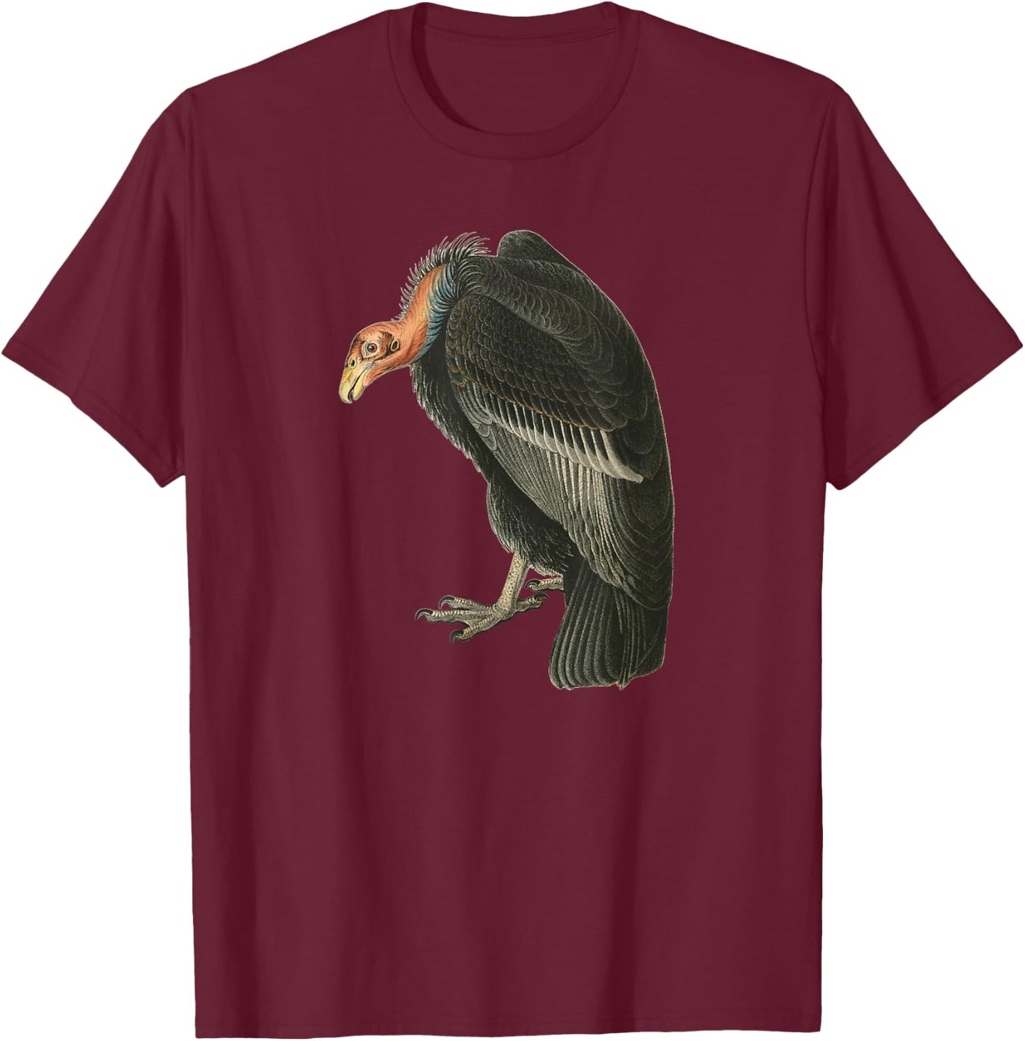 Turkey Vulture Vintage T Shirt T-Shirt - T-Shirt | Maroon