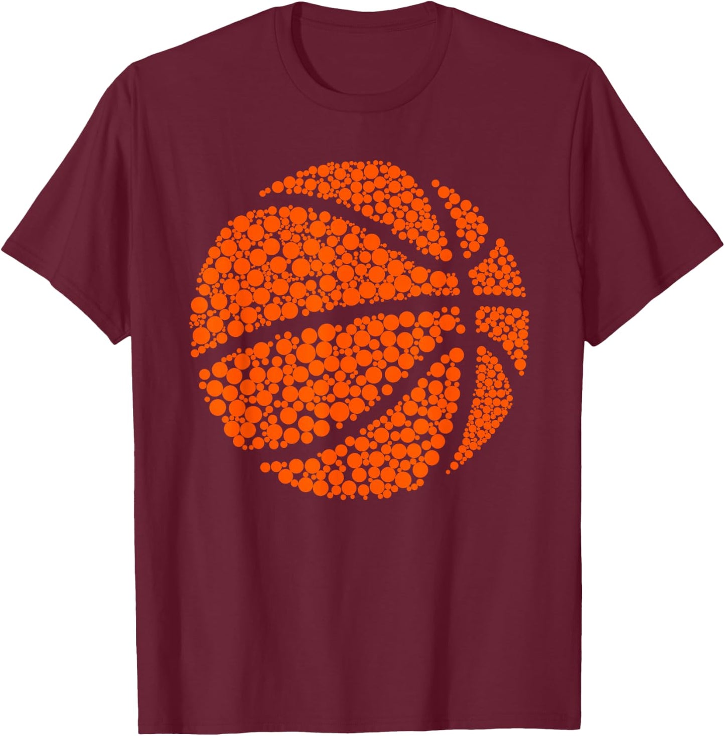 Happy Dot Dotted Day Basketball Lover 2025 September 15th T-Shirt - T-Shirt | Maroon