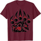 Native American Bear Claw T Shirt T-Shirt - T-Shirt | Maroon