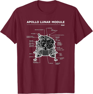 Moon Landing Ferry First Moon Landing 1969 T-Shirt - T-Shirt | Maroon