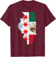 Cinco De Mayo Shirt Chicago Mexican Flag Men Women Kids Gift T-Shirt - T-Shirt | Maroon