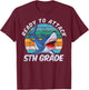 Ready To Attack 5th Grade Shark Gift Back to School T-Shirt - T-Shirt | Maroon