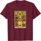 The Knitter | Knitting Tarot Card T-Shirt - T-Shirt | Maroon