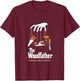 The Woodfather Funny Carpenter - Parody Woodworking T-Shirt - T-Shirt | Maroon