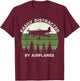 Easily Distracted By Airplanes Funny Pilot Graphic T-Shirt - T-Shirt | Maroon