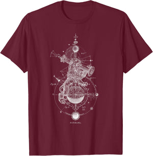 Vitriol - Sol in Leo - Occult Sacred Geometry T-Shirt - T-Shirt | Maroon