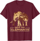 Save the elephants elephant T-Shirt - T-Shirt | Maroon