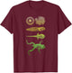 Frog Tadpole Metamorphosis Life Cycle Biology T-Shirt - T-Shirt | Maroon