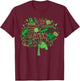 Ecology and Environmental with Green Tree Word Cloud T-Shirt - T-Shirt | Maroon