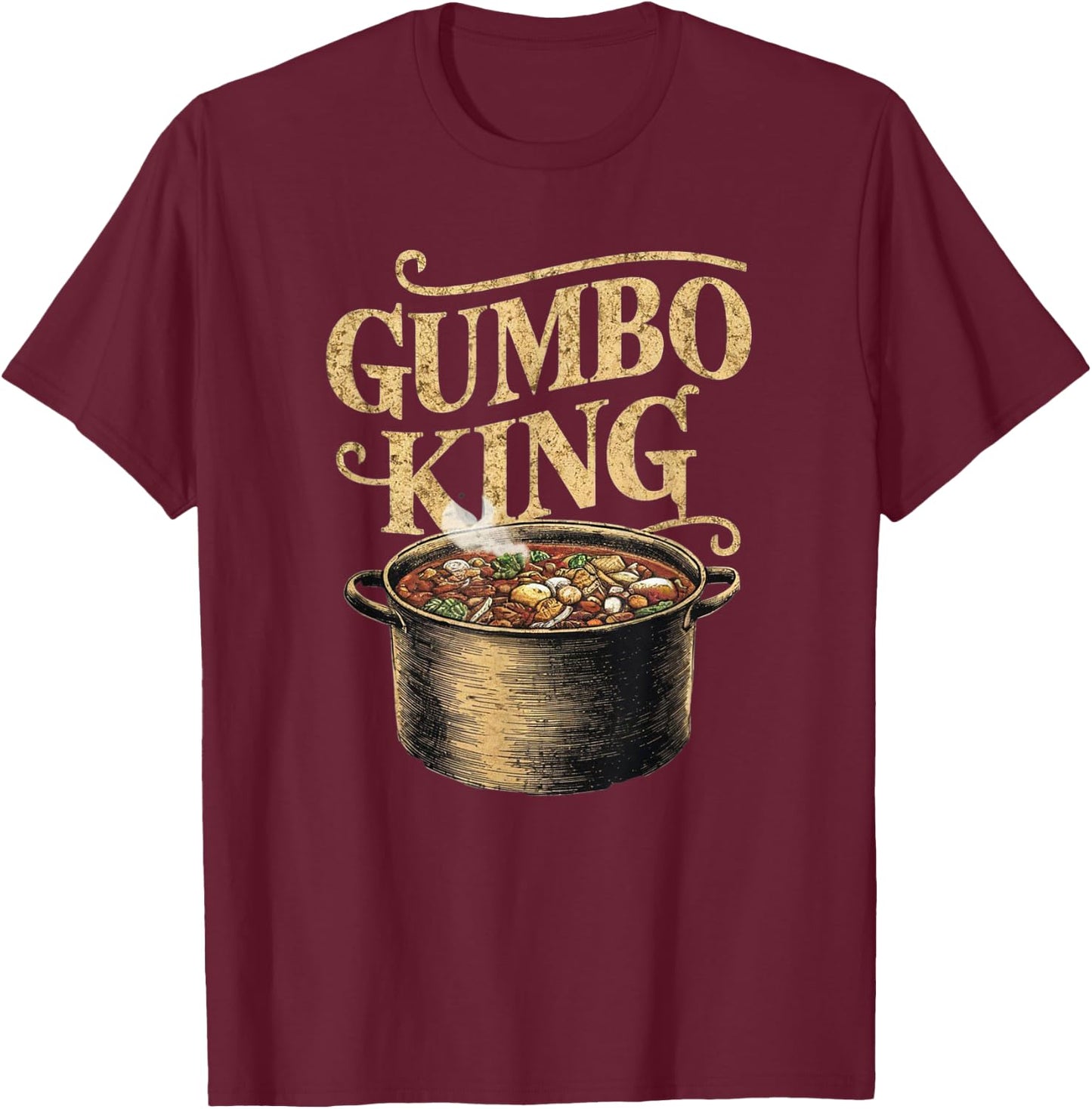 Gumbo King T-Shirt - T-Shirt | Maroon