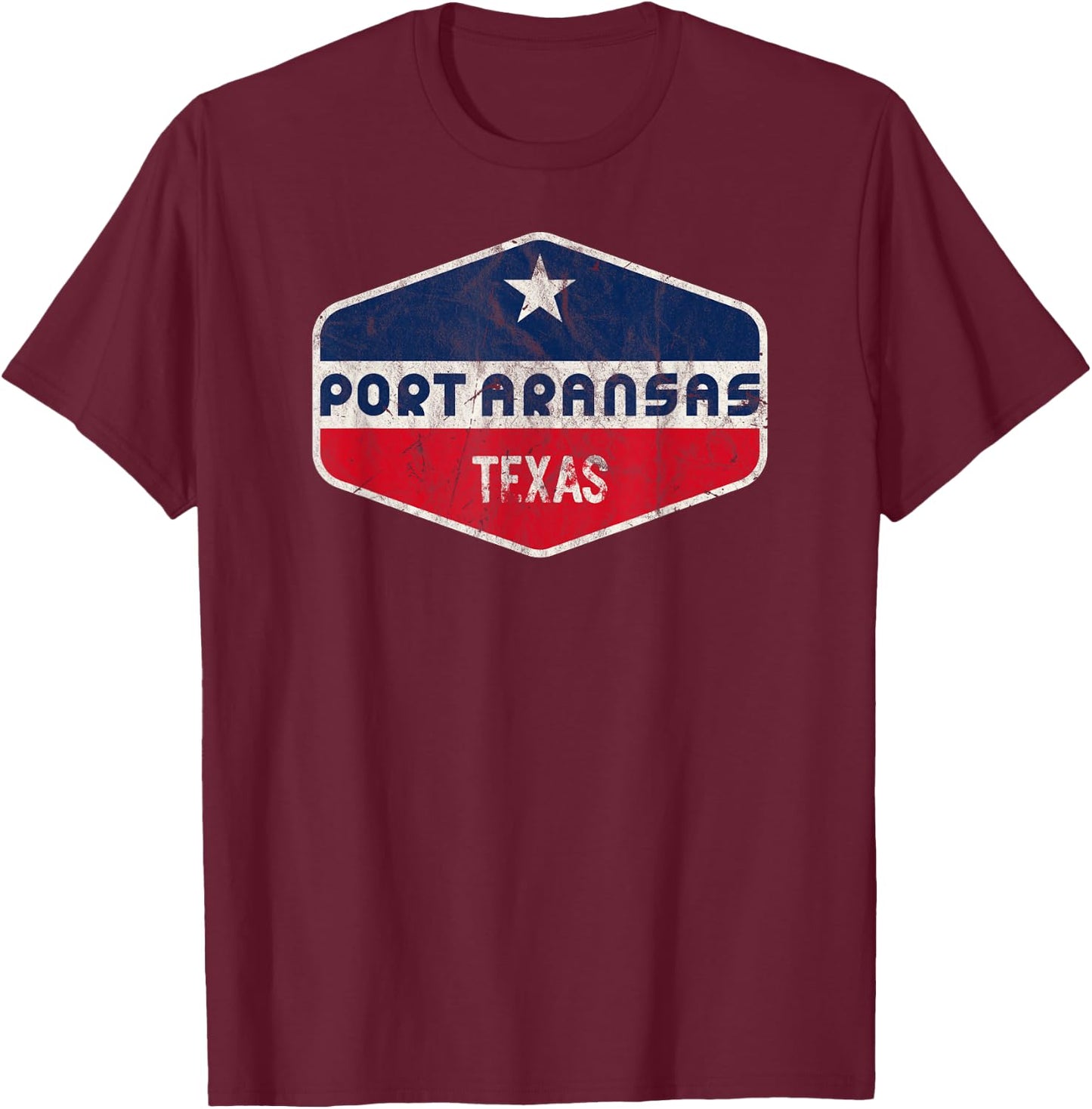 Port Aransas Texas T-Shirt - T-Shirt | Maroon
