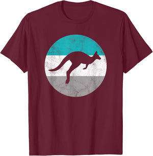 Kangaroo Gift Shirt Women Boys & Girls T-Shirt - T-Shirt | Maroon