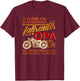 "ICH BIN EIN MOTORRAD FAHRENDER OPA" German Motorcycle Shirt T-Shirt - T-Shirt | Maroon