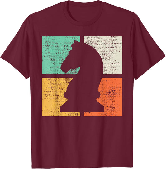 Chess Knight T-Shirt - T-Shirt | Maroon