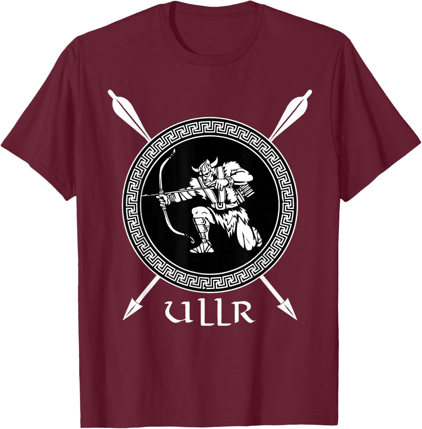 Ullr God Of Archery Shirt Norse Hunting Viking Ski T-Shirt - T-Shirt | Maroon