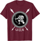 Ullr God Of Archery Shirt Norse Hunting Viking Ski T-Shirt - T-Shirt | Maroon