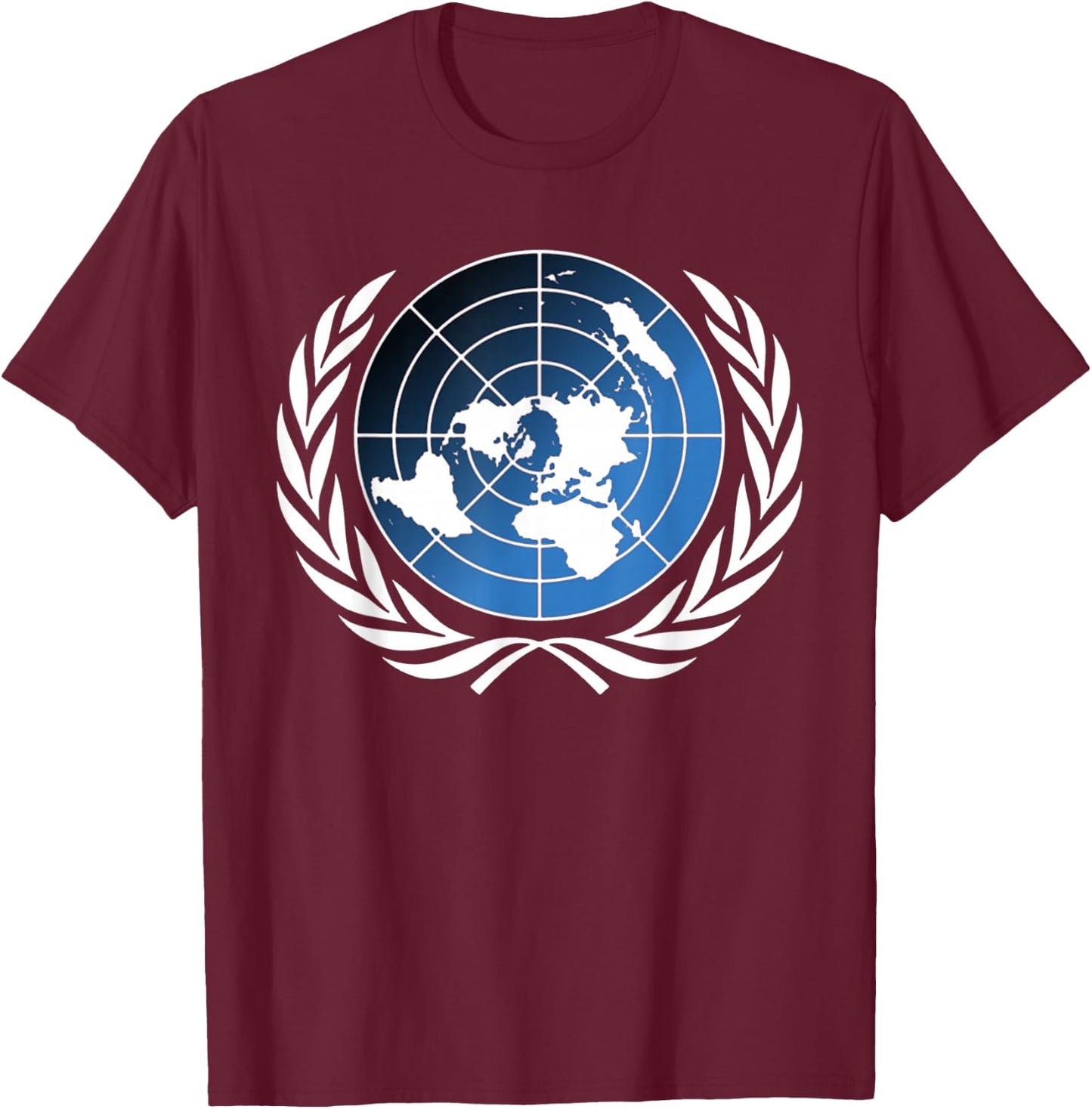 UN United Nations T-Shirt - T-Shirt | Maroon