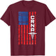 CRNA American Flag USA For Proud Nurses T-Shirt - T-Shirt | Maroon
