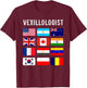 Vexillologist Vexillology Love Shirt Flag Collection T-Shirt - T-Shirt | Maroon