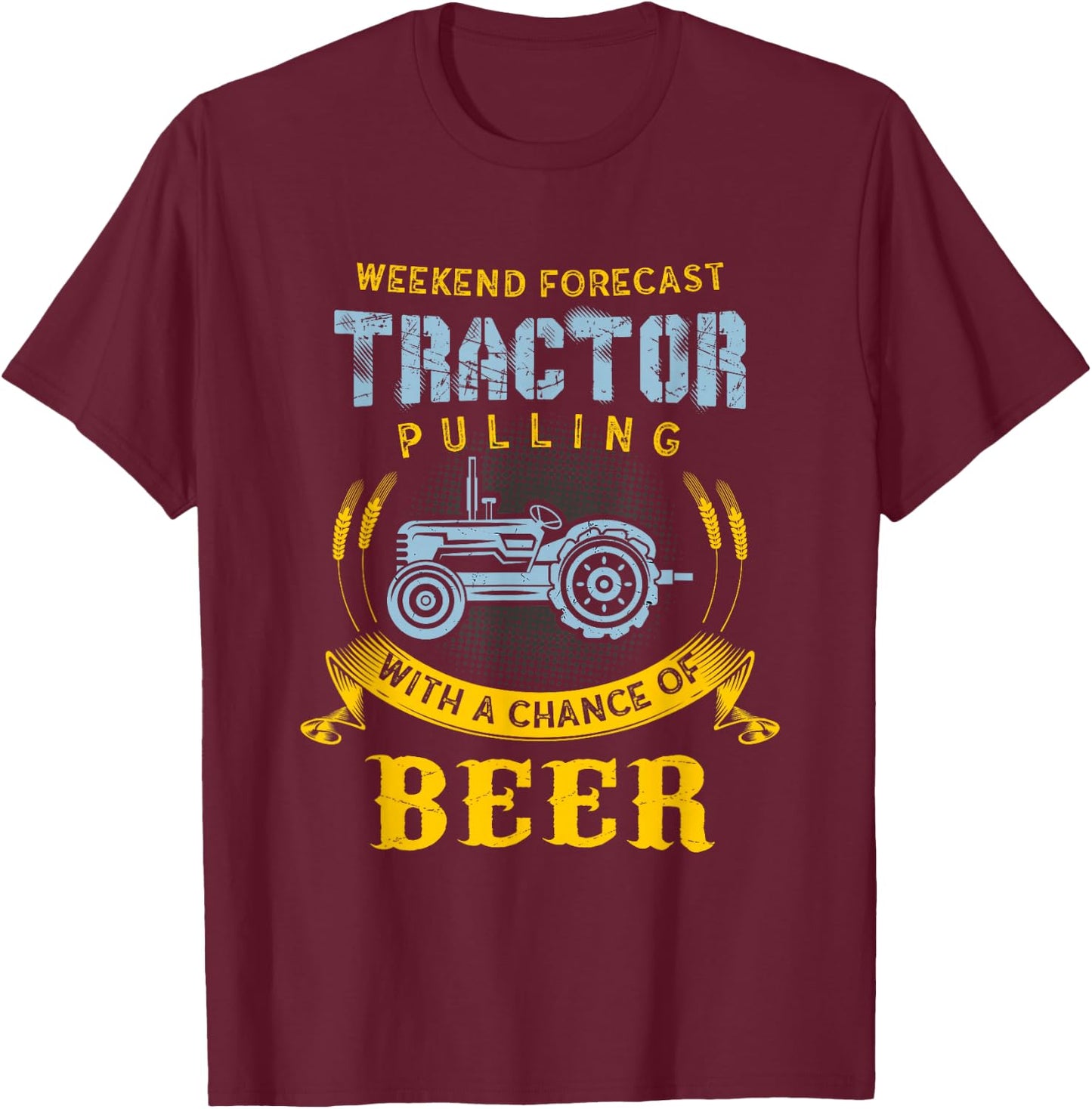 Tractor Pull Shirts, Tractor Pulling Gifts, Tractor Pull T-Shirt - T-Shirt | Maroon