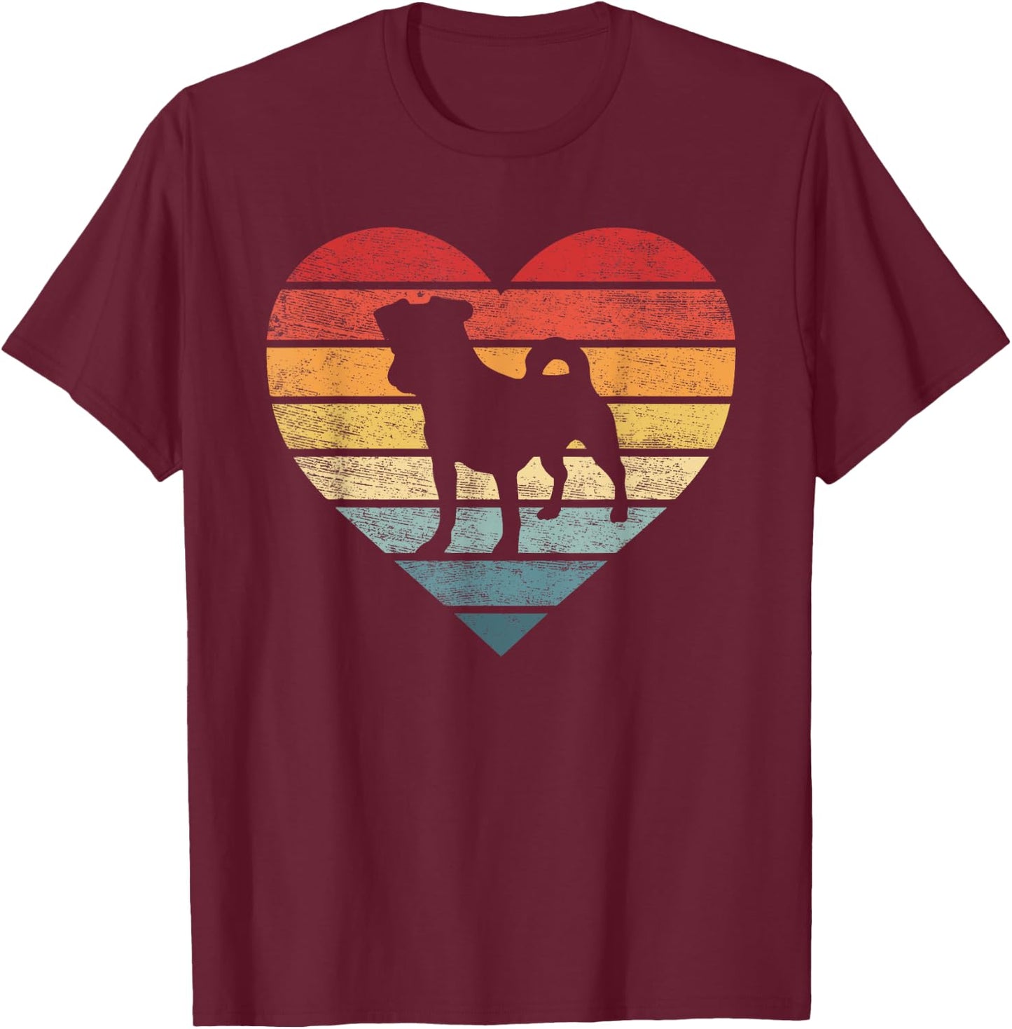 Jack Russell Lover Owner Gifts Retro Sunset Dog Mom Dad T-Shirt - T-Shirt | Maroon