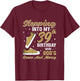 Stepping Into My 39th Birthday with God's Grace 39 Years Old T-Shirt - T-Shirt | Maroon
